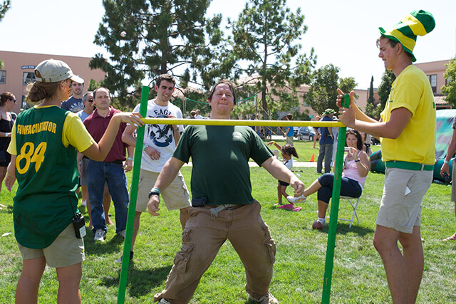 Limbo game at an outdoor park